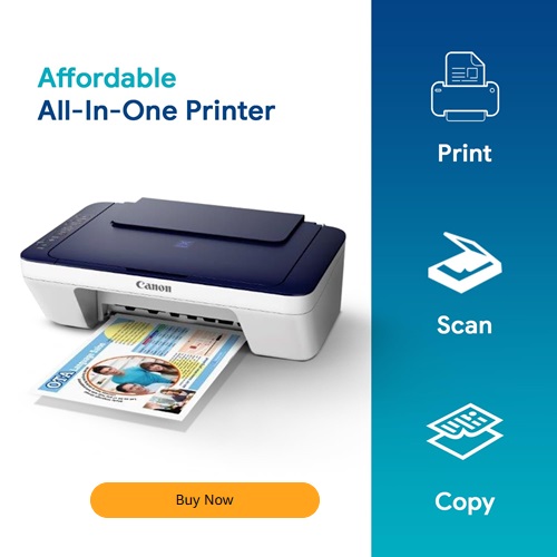 Canon Pixma E477 All-in-One Wireless Ink Efficient Colour Printer